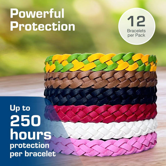Active Era Explorer Mosquito Repellent Bands - 12 Pack With Assorted Colours, Insect Midge & Mosquito Bracelet - Powerful DEET Free Formula - Waterproof with 250 Hours / 10 Days of Protection Lightweight for Outdoor Activities (Multi Colour - 12 Pack)