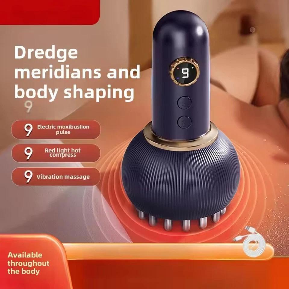 Electric Microcurrent Body Massager Anti Cellulite Lymphatic Drainage Brush